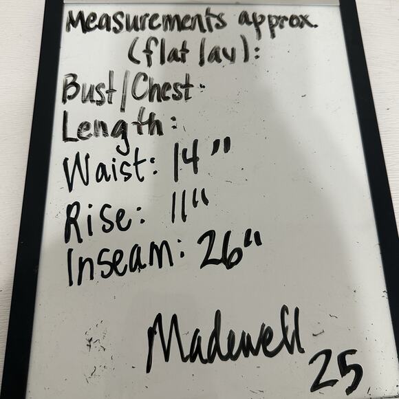 Madewell Jeans Womens Size 25 Classic Straight Leg Light Wash High Rise Stretch - Picture 13 of 13